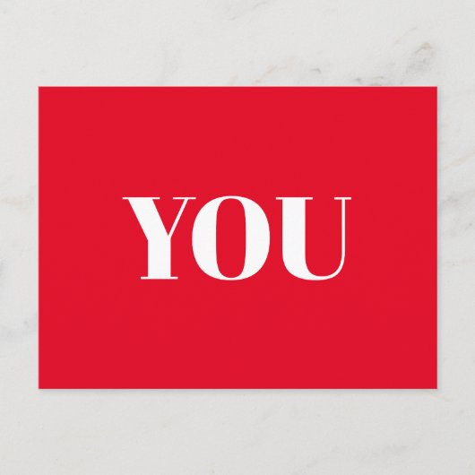 Jij, Liefs, Fijne Valentijnsdag, Rood wit Briefkaart (Voorkant)