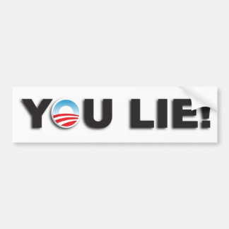 Jij liegt! bumpersticker