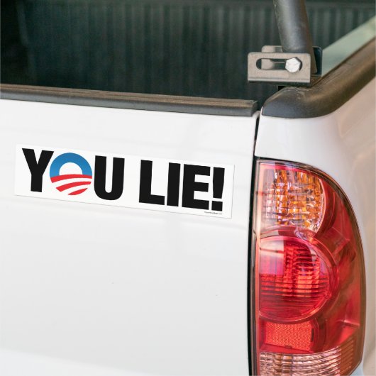 Jij liegt! Bumpersticker (Op Truck)