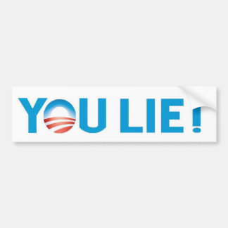 Jij liegt! bumpersticker