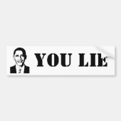Jij liegt! (Obama) Bumpersticker (Voorkant)