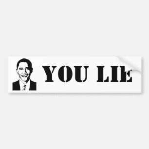 Jij liegt! (Obama) Bumpersticker