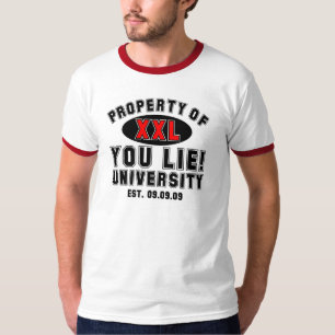 Jij liegt! Universiteit T-shirt