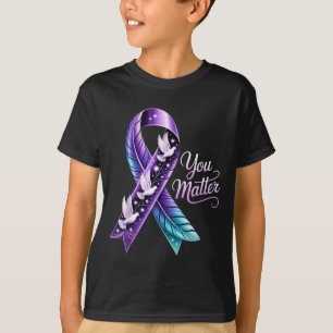 Jij Lint Vlinder Zelfmoord Bewustzijn Vrouwen Mann T-shirt