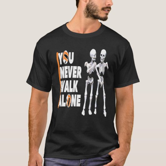 Jij Loop nooit alleen Love Halloween T-shirt (Voorkant)