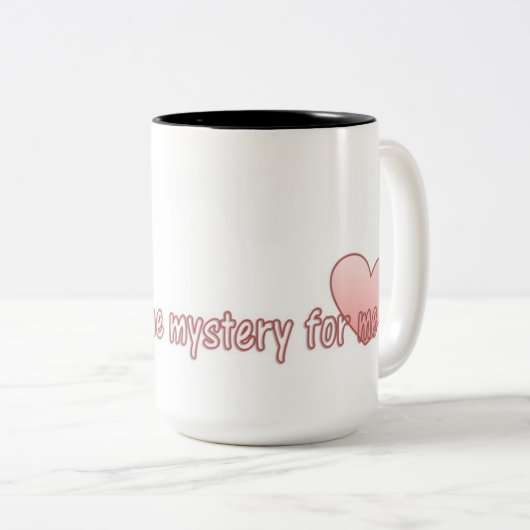 Jij lost het mysterie op tweekleurige koffiemok (Voorkant rechts)