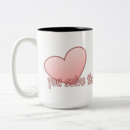 Jij lost het mysterie op tweekleurige koffiemok