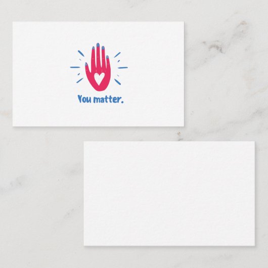 Jij maakt jou uit visitekaartje (Voorkant / Achterkant)