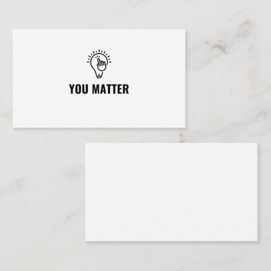 Jij maakt jou uit visitekaartje (Voorkant / Achterkant)