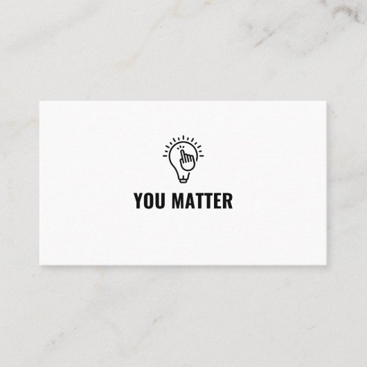 Jij maakt jou uit visitekaartje (Voorkant)