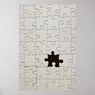 Jij Maakt Me Compleet Romantische Zwart-Wit Puzzel Poster