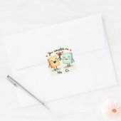 Jij Maakt Me Compleet Vierkante Sticker (Envelop)