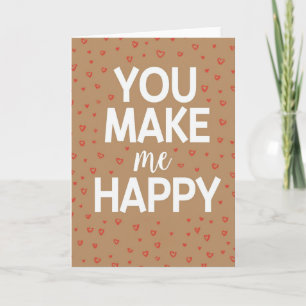 Jij maakt me gelukkig Liefdeskaart Kaart