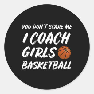 Jij Maakt Me Niet Bang Ik Coach Meisjes Sketll Coa Ronde Sticker