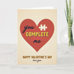 Jij Maakt Mijn Hart Compleet Valentijnskaart Kaart