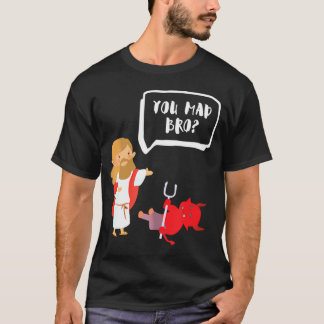 Jij Mad Bro Jesus Devil Christelijk T-shirt
