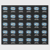 Jij masker denkt dat ik Mad Funny Mask Pun Dark BG Cadeaupapier (Vlak)