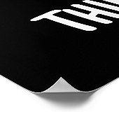 Jij masker denkt dat ik Mad Funny Mask Pun Dark BG Poster (Hoek)