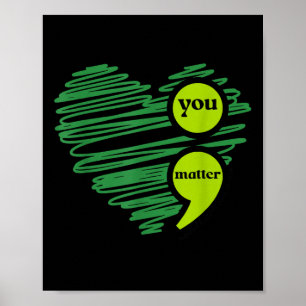 Jij Mentale Gezondheid Bewustzijn Inspirerend Poster