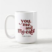 Jij mij en de Katten Couple Minimalist Koffiemok (Links)