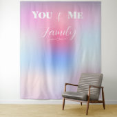 Jij & Mij Familie Modern Kleurig Wandkleed (In situ)