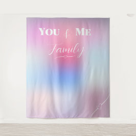 Jij & Mij Familie Modern Kleurig Wandkleed