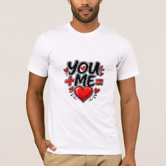 Jij + Mij = Liefde Valentijns Koppel T-shirt
