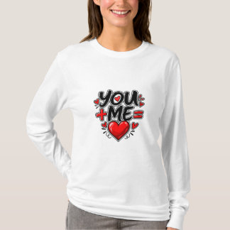 Jij + Mij = Liefde Valentijns Koppel T-shirt