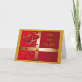 "JIJ"-MIJN CADEAU DAT HET HELE JAAR DOORGEEFT-LIEF FEESTDAGEN KAART (Voorkant)