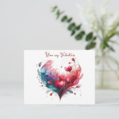 Jij mijn Valentijnse Briefkaart (Staand voorkant)