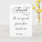 JIJ, MIJN VRIEND OF VRIENDIN, WENSTE DE GELUKKIGST KAART (Gele Bloem)