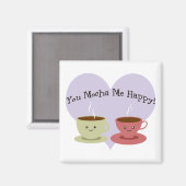 Jij Mocha me Happy Magneet (Voorkant / Achterkant)