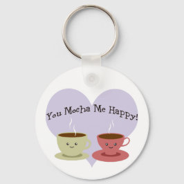 Jij Mocha me Happy Sleutelhanger