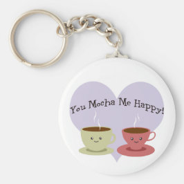 Jij Mocha me Happy Sleutelhanger
