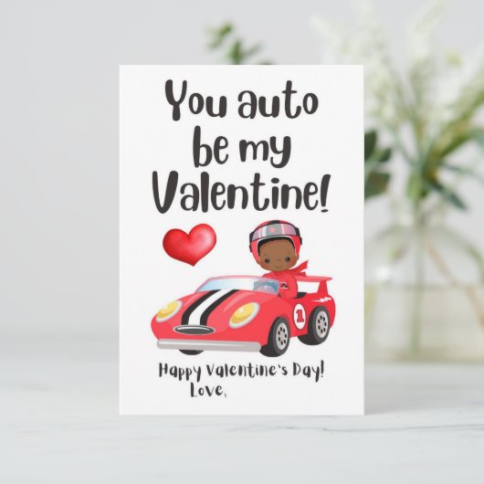 Jij moet mijn Valentijn zijn Klas Kaart (Staand voorkant)