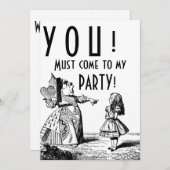 JIJ! Moet naar mijn partij komen! (Red Queen & Ali Kaart (Voorkant / Achterkant)