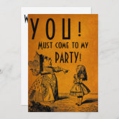 JIJ! Moet naar mijn partij komen! (Red Queen & Ali Kaart (Voorkant / Achterkant)