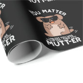 Jij Mutter Funny Positive Dog Pun Cadeaupapier (Rol Hoek)
