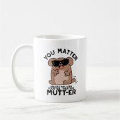 Jij Mutter Funny Positive Dog Pun Koffiemok (Links)