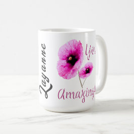 Jij ongelofelijke roze bloemenpracht koffiemok