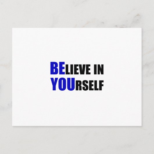 Jij ook. Geloof in jezelf Briefkaart (Voorkant)