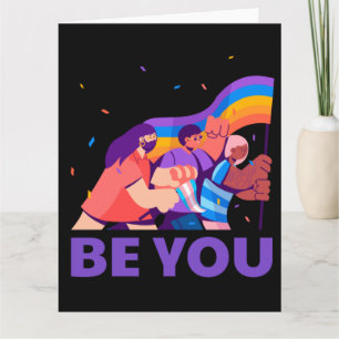 Jij ook. LGBT+Pride. Regenboogvlag Kaart
