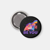 Jij ook. LGBT+Pride. Regenboogvlag Magneet (Voorkant / Achterkant)