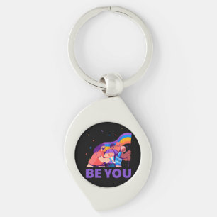 Jij ook. LGBT+Pride. Regenboogvlag Sleutelhanger