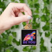 Jij ook. LGBT+Pride. Regenboogvlag Sleutelhanger (Hand)
