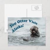 Jij Otter Bezoek Alaska Briefkaart (Voorkant / Achterkant)