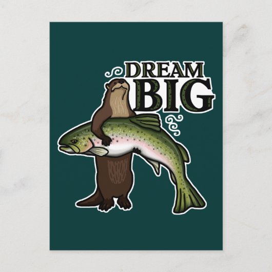 Jij Otter Dream Big Briefkaart (Voorkant)