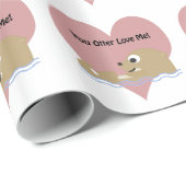 Jij Otter houdt van me Cadeaupapier (Rol Hoek)