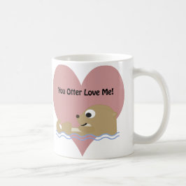 Jij Otter houdt van me Koffiemok
