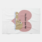 Jij Otter houdt van me Theedoek (Horizontaal)